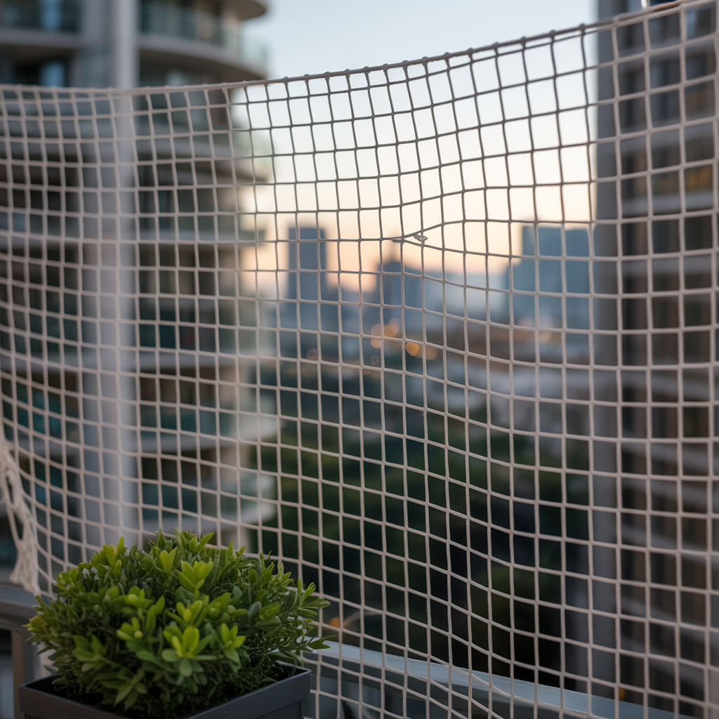 Balcony safety nets provide strong, invisible protection for children, pets, and belongings—ideal for high-rise apartments and open balcony spaces.